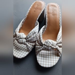 J. Crew heel sandals 7 - brand new